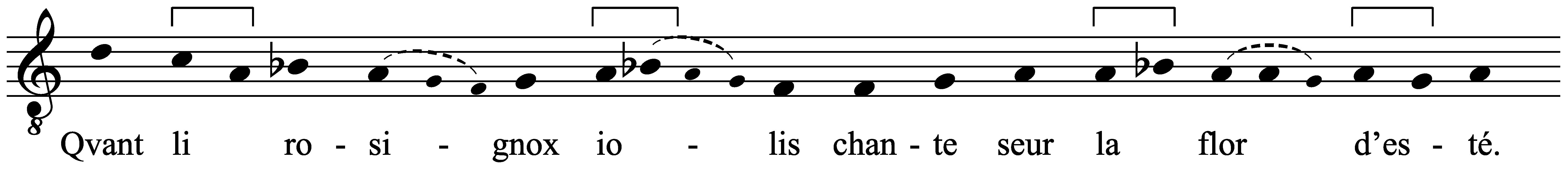 Work musical notation